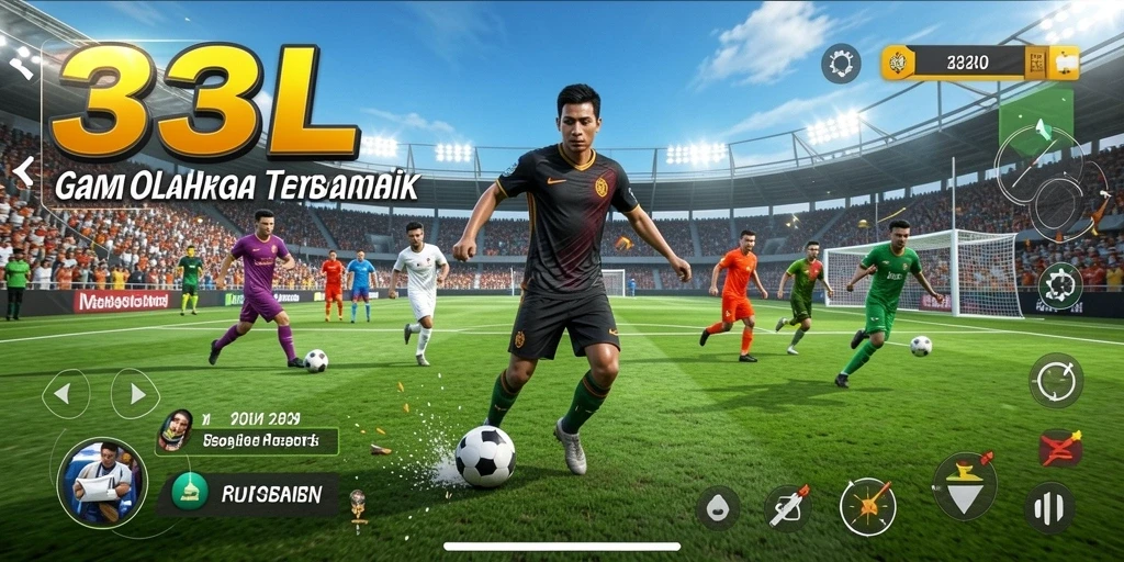 Tampilan gameplay menarik dalam 33L yang menampilkan berbagai olahraga.