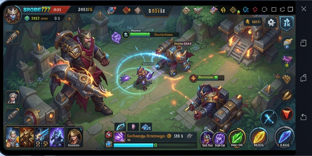 Tampilan menakjubkan dari gameplay strategis BROBET77.