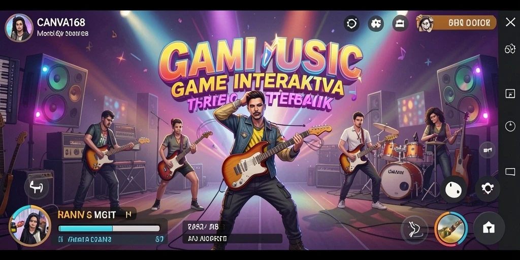 Tampilan menarik dari gameplay <strong>CANVA168</strong> dengan musik yang mengasyikkan.