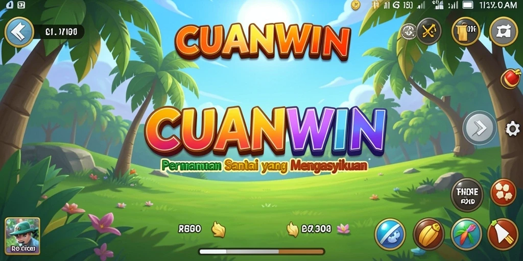 Tangkapan layar CUANWIN menunjukkan gameplay yang menarik dan cerah.