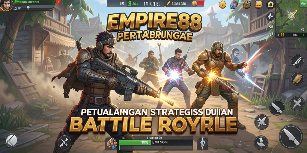 Gameplay EMPIRE88 yang intens dan penuh aksi di arena Battle Royale.