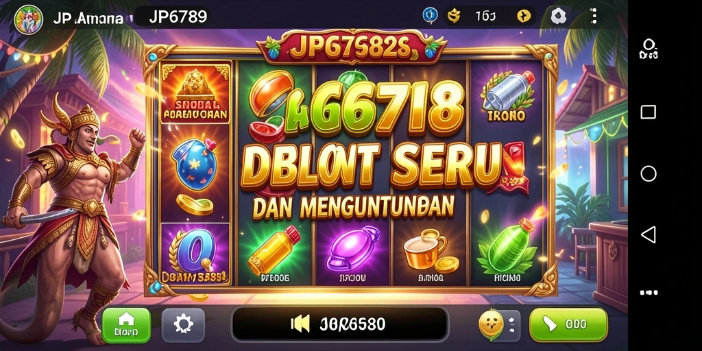 Screenshot utama JP6789 menunjukkan gameplay Slot yang mendebarkan.
