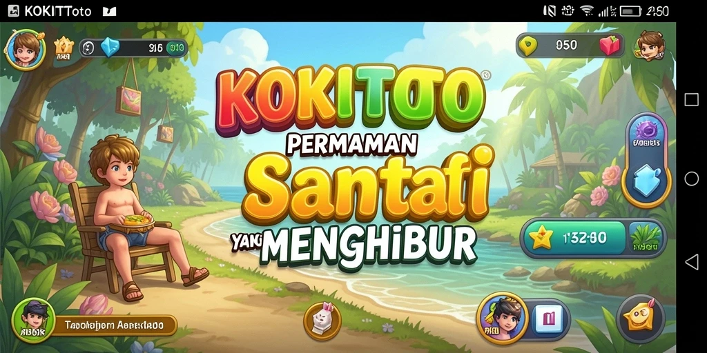 Gameplay KOKITOTO yang ceria dan penuh tantangan.