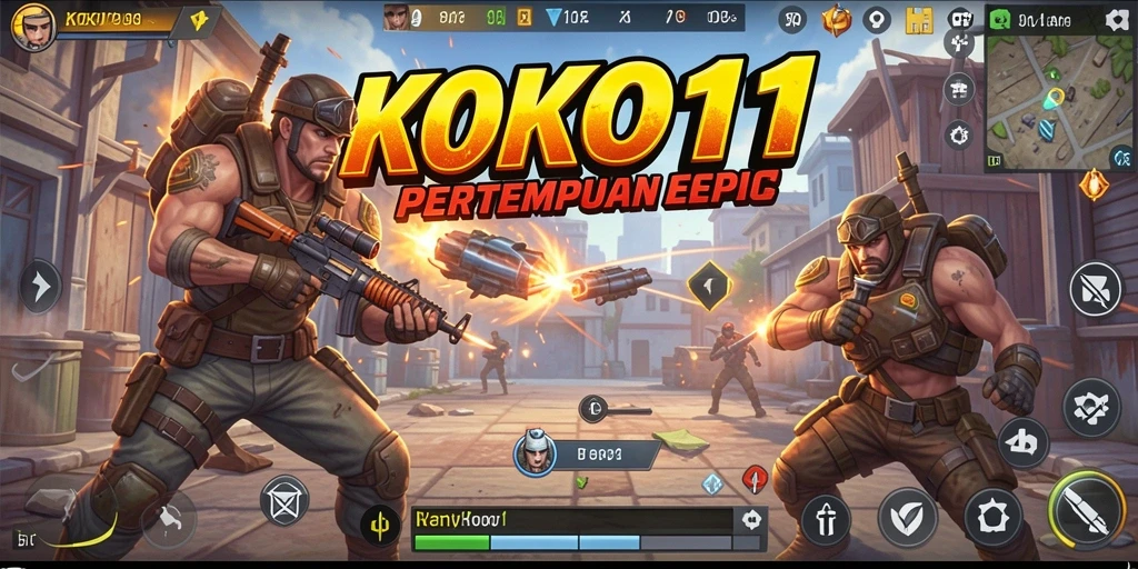 Tangkapan layar gameplay KOKO11 menampilkan pertempuran seru dan grafis luar biasa.