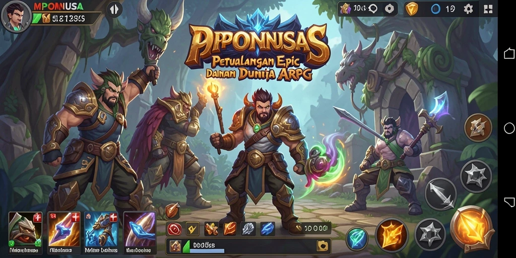 Tampilan gameplay seru dari MPONUSA, penuh aksi dan petualangan.