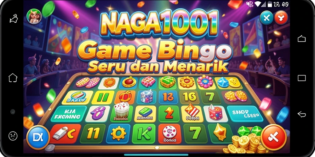 Tampilan gameplay seru di NAGA1001 dengan kartu Bingo yang dinamis.
