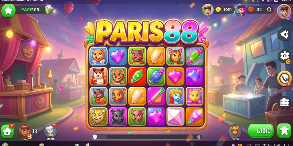 Tampilan menarik dari gameplay PARIS88 yang menyenangkan.