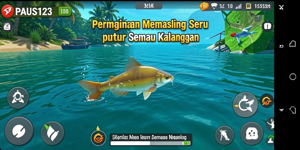 Tangkapan ikan yang beragam dalam gameplay PAUS123 yang menarik.