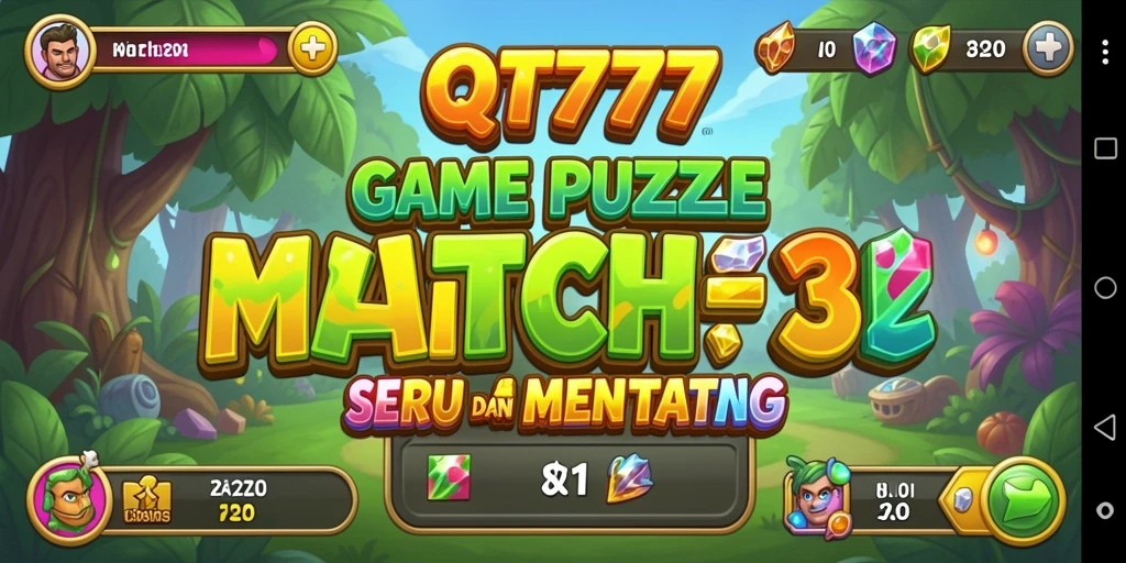 Gameplay QT777 dengan kombinasi warna-warni dan tantangan menarik.