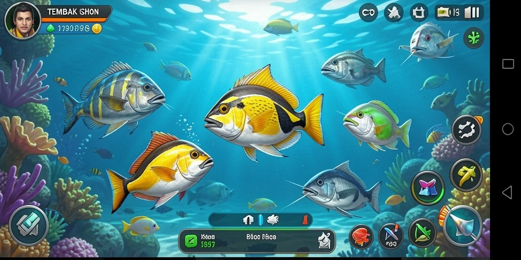 Tangkapan layar V87 menampilkan gameplay seru Tembak Ikan dengan grafik yang memukau.