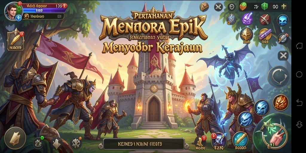 Gameplay menara pertahanan yang mengasyikkan dalam WAK89.